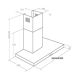 5. Akpo WK-4 FENIKS SLIM 60 INOX ECO Chimney Hood (Inox 297m3/h 600mm)