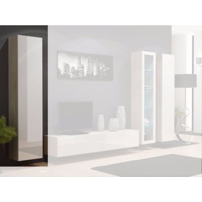 2. VIGO full display cabinet '180' 180/40/30 sonoma/white poland