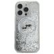 3. Karl Lagerfeld Liquid Glitter Karl & Choupette Head Magsafe Case for iPhone 16 Pro Max - Clear