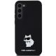 3. Karl Lagerfeld Silicone Choupette Metal Pin case for Samsung Galaxy S23+ - black