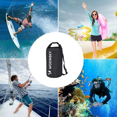 4. Wozinsky WWK-20 waterproof bag for sup kayak 20l - black
