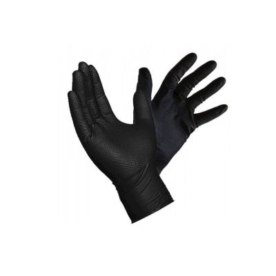 GRIZZLY nitrile gloves black L 50 pcs