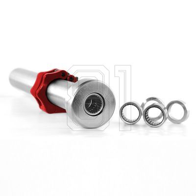 35. Olympic bar 120cm with clamps lock jaw blac GOL160