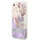 2. Guess Flower Liquid Glitter case for iPhone SE 2022 / SE 2020 / 7 / 8 - purple
