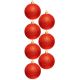 51. DECORATIVE PLASTIC BALL 6CM SET 35 PCS RED