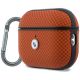 2. BMW Textured Sign Kevlar Metal Logo Case for AirPods Pro 3 - Orange