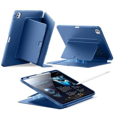 ESR Flip Hybrid Case for iPad Pro 11” 5 / 6 / 2024-2025 - Navy Blue