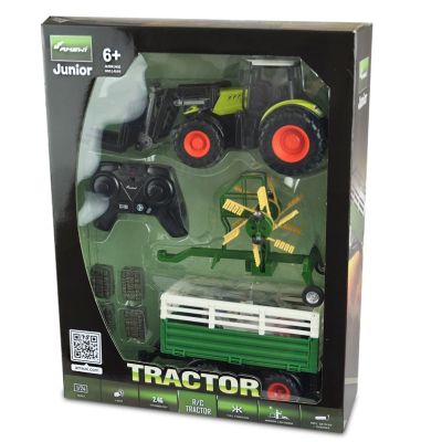 8. Amewi RC Tractor with XL Accessory Pack LiIon 500mAh green/6+