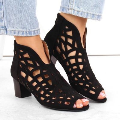 13. M.Daszyński W SAN32A suede ankle boots black