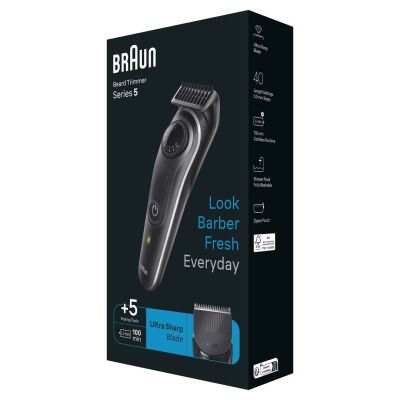 3. Braun BeardTrimmer 5 80708197 Beard Trimmer Battery 40 2 cm Black