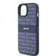6. DKNY Leather Mono Stripe & Metal Logo case for iPhone 15 / 14 / 13 - blue