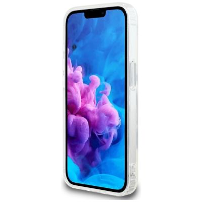 5. Karl Lagerfeld IML Metal Karl & Choupette Heads MagSafe iPhone 16e Case - White