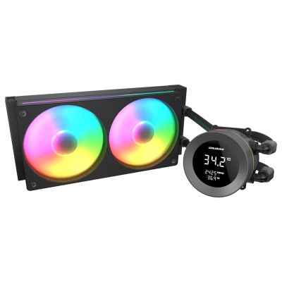 2. COUGAR CGR-PSDVARGB-B-240 Processor All-in-One Liquid Cooler 12 cm Black