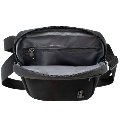 4. PU Shoulder Bag P8312-0, Black, SEMI LINE