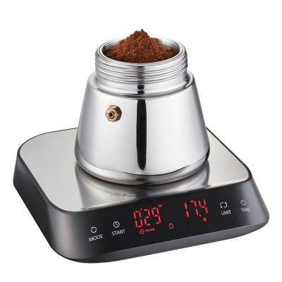 5. GEFU PREZISO electronic kitchen scale, black, stainless steel, rectangular top