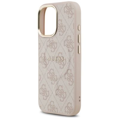14. Guess 4G PU Classic Logo MagSafe Case for iPhone 17 - Pink