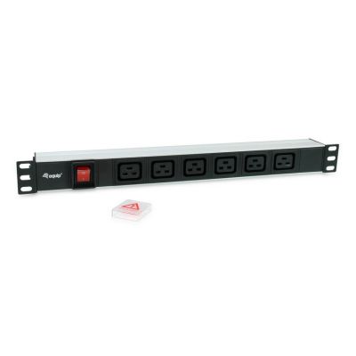 3. Equip 333319 PDU Power Distribution Unit 6 x Network Sockets 1U Black