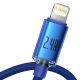2. Baseus Crystal Shine Series cable USB cable for fast charging and data transfer USB Type A - Lightning 2.4A 2m blue (CAJY000103)