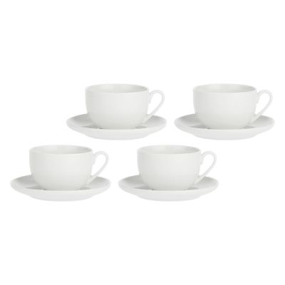 LA PORCELLANA BIANCA CORTE Set of 4 cups with saucer 450 ml