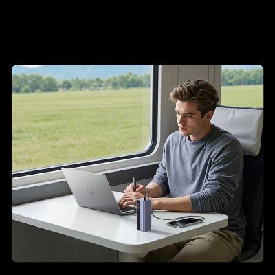 11. Baseus EnerGeek GR11 20000mAh 145W Power Bank with Retractable Cable - Gray