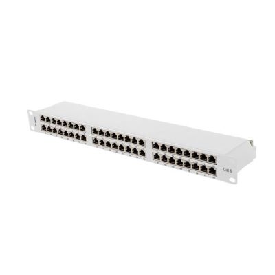 PATCH PANEL 48 PORT 1U 19" CAT.6 FTP SHIELDED GRAY LANBERG