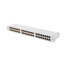 PATCH PANEL 48 PORT 1U 19" CAT.6 FTP SHIELDED GRAY LANBERG