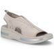 9. Women's pink slip-on platform sandals Rieker V59B5-31