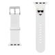 2. Karl Lagerfeld Silicone Choupette Heads Strap for Apple Watch 38/40/41mm - White