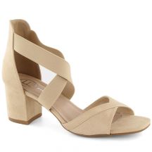 Filippo W PAW539B heeled sandals with elastic bands, beige