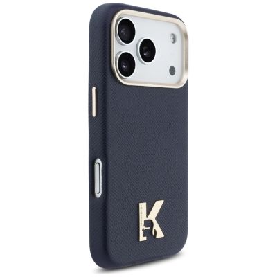 4. Karl Lagerfeld Karl Head Logo MagSafe Case for iPhone 17 Pro Max - Blue