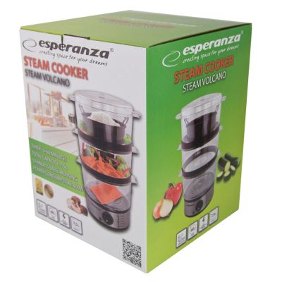 7. Esperanza STEAM VOLCANO EKG009 steamer (7 liters; transparent)