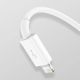 8. Baseus Superior Series USB-A - USB-C / Lightning / micro USB 3.5A cable 1m - white