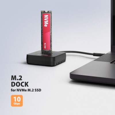 2. Axagon ADSA-M2C11L Hard Drive Docking Station USB 3.2 Gen 2 (3.1 Gen 2) Type-C Black