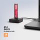 2. Axagon ADSA-M2C11L Hard Drive Docking Station USB 3.2 Gen 2 (3.1 Gen 2) Type-C Black