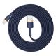 3. Baseus Cafule USB-A / Lightning 1.5A QC 3.0 cable 2 m - blue-gold