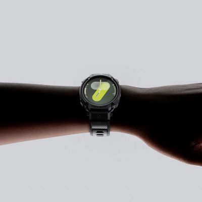 12. Spigen Rugged Armor Pro Strap for Samsung Galaxy Watch 8 44mm - Matte Black