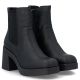 11. Women's Chelsea boots with a block heel, insulated, black, Rieker 58081-00