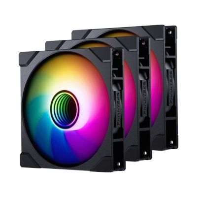 PHANTEKS M25 Gen2 PWM D-RGB Fan 3-Pack - Reverse Blade, 140mm,