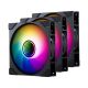 PHANTEKS M25 Gen2 PWM D-RGB Fan 3-Pack - Reverse Blade, 140mm,
