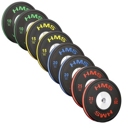 13. BTBR Set Olympic Bumper Plates - 2x (10kg, 15kg, 20kg, 25kg) HMS BTBR SET