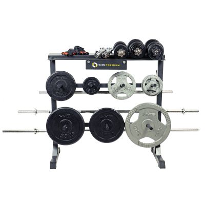 4. HMS STR12 Premium Plate and Dumbbell Stand