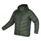 Mix&Match jacket, quilted, down, lightweight, olive and black, size M