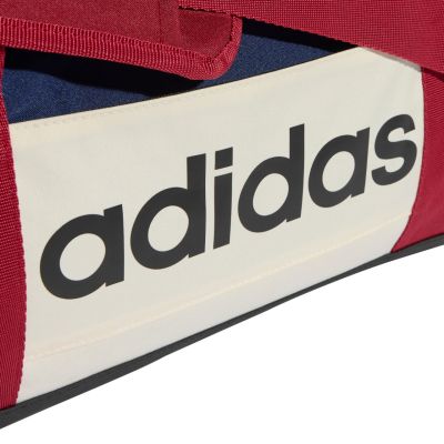 4. adidas Linear Duffel XS bag navy blue, red, and beige KE5544