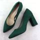5. Sergio Leone Green Suede Pointed Toe Pumps PB216