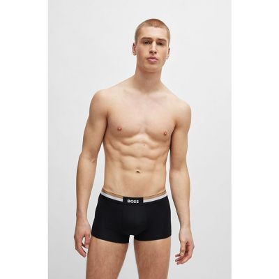 2. Boss Trunk 3P NERO Men's Boxer Shorts Set Black (50516542-001)