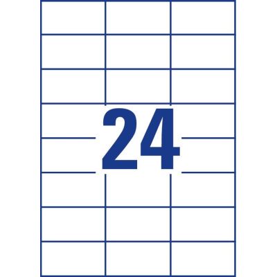 3. Avery 3474 Self-Adhesive Labels Rectangle Permanent White 2400 pcs.