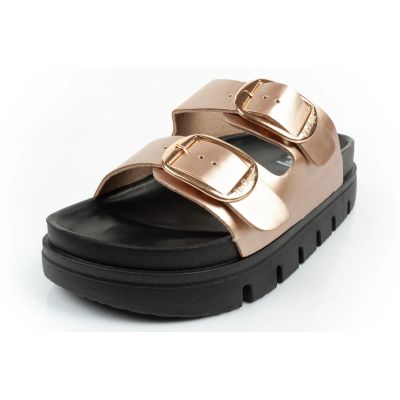 3. Lee Cooper shoes women's slippers gold comfortable platform fashionable