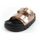 3. Lee Cooper shoes women's slippers gold comfortable platform fashionable
