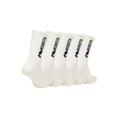 7. Kubota 5-pack of i love kubota socks cream K25SS-300-002-01-5