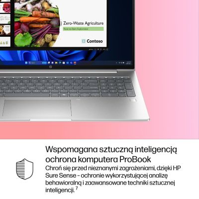 10. HP ProBook 4 G1i AI Intel Core Ultra 7 255U Laptop 40.6 cm (16") WUXGA 16 GB DDR5-SDRAM 512 GB SSD Wi-Fi 6E (802.11ax) Windows 11 Pro AI PC Silver